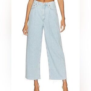 Agolde Dagna baggy wide leg cropped jeans
